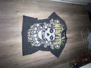 Misfits Skull Graphic Acid Wash T-Shirt